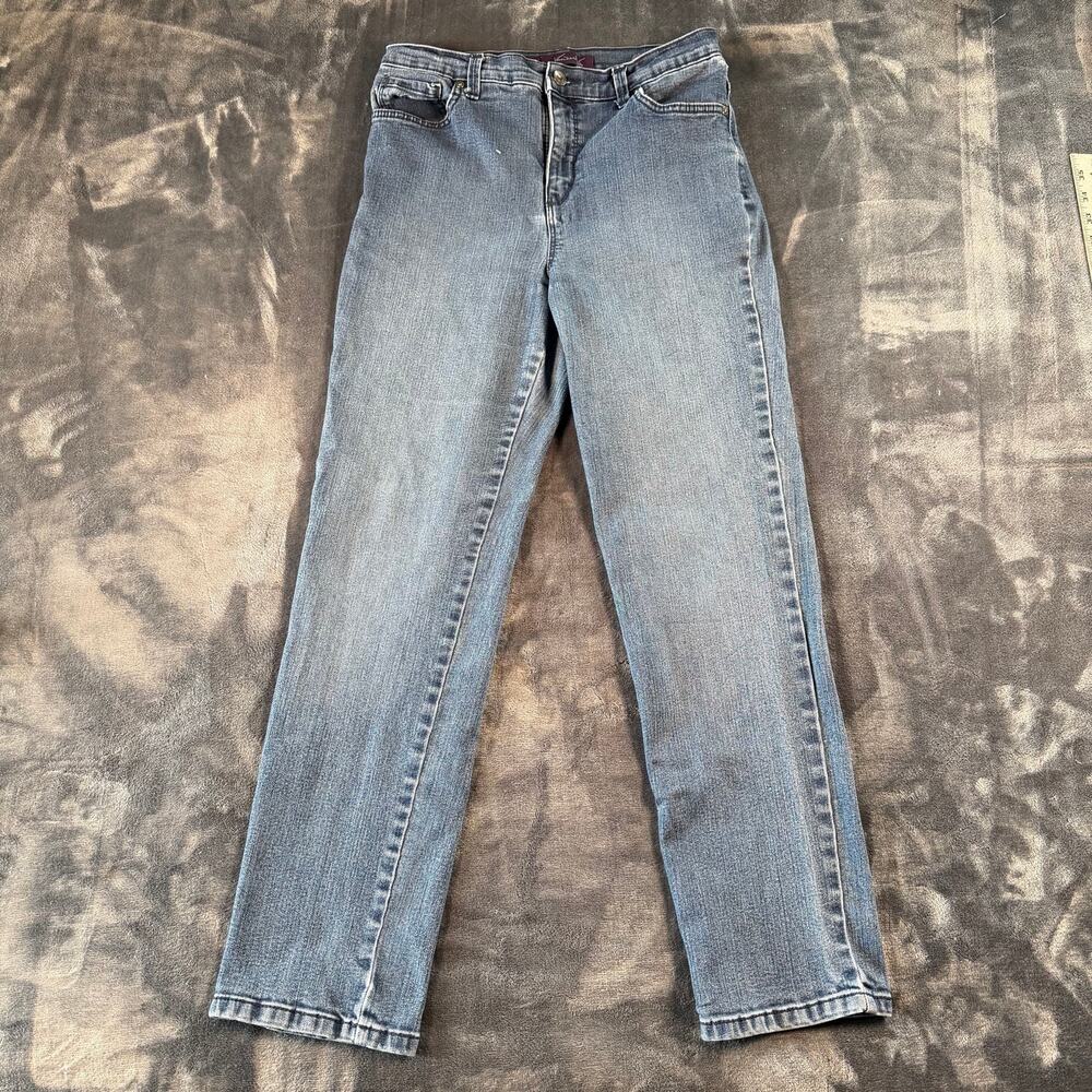 Gloria Vanderbilt Amanda Jeans Women's 10P Petite Light Wash Stretch Tapered
